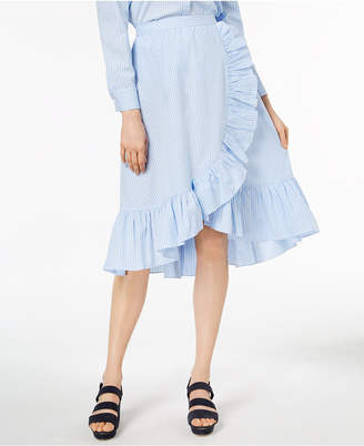 Jill Stuart Jill Ruffled Faux-Wrap Midi Skirt, Created for Macy's