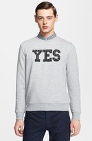 Thumbnail for your product : A.P.C. 'Yes' Graphic Crewneck Sweatshirt