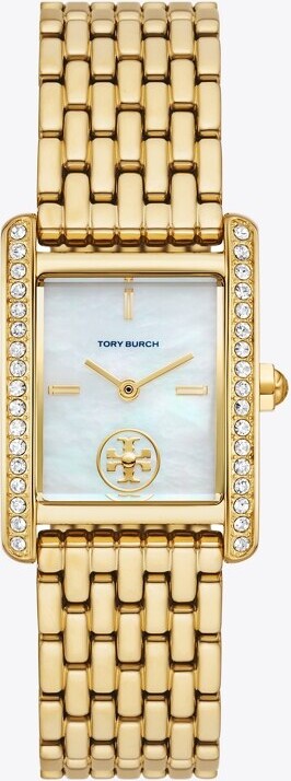 Tory+Burch+Robinson+Watch+TBW1503+Brown+Leather%2Fgold+Tone+27+X+29+Mm for  sale online
