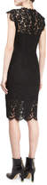 Thumbnail for your product : Rachel Zoe Suzette Floral Lace Sheath Dress, Black