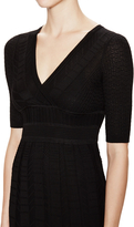 Thumbnail for your product : M Missoni Chevron Wool Wrap Front Dress
