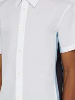 Thumbnail for your product : Valentino Short-sleeved Silk-insert Cotton Shirt - Mens - White