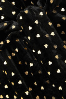 Thumbnail for your product : Monique Lhuillier Wrap-effect Velvet-jacquard Gown
