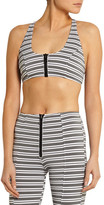 Thumbnail for your product : Lisa Marie Fernandez Elisa Striped Stretch-Jersey Sports Bra