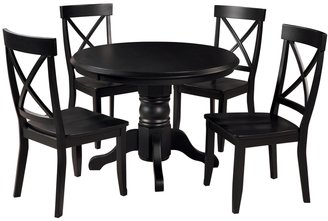 5 Piece Pedestal Dining Table Set crafted by Home Styles Furniture