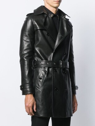Saint Laurent Leather Trench Coat