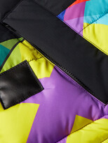 Thumbnail for your product : Sacai + Kaws Oversized Faux Fur-Trimmed Quilted Printed Shell Jacket