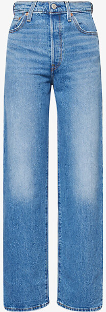 Levi's Womens Dance Around Ribcage High-Rise Straight Denim Jeans 27