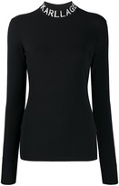 Thumbnail for your product : Karl Lagerfeld Paris Logo Collar Slim-Fit Sweatshirt