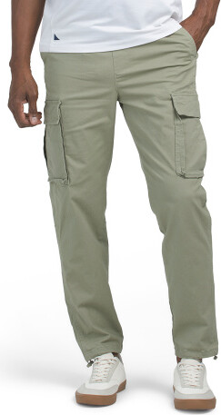 TJMAXX Pull On Cargo Pants For Men, Spandex/Cotton