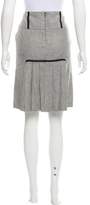 Thumbnail for your product : Mason Pleat-Accented Linen-Blend Skirt
