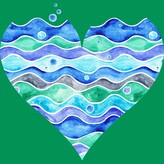 Thumbnail for your product : Design by Humans Junior' Deign By Human A Sea of Love () By Timone T-Shirt - Kelly Green - 2X Large