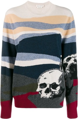 alexander mcqueen skull sweater
