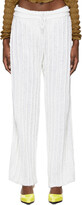 Thumbnail for your product : Gauntlett Cheng SSENSE Exclusive White Terry Lounge Pants