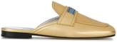 Thumbnail for your product : Prada metallic loafer mules
