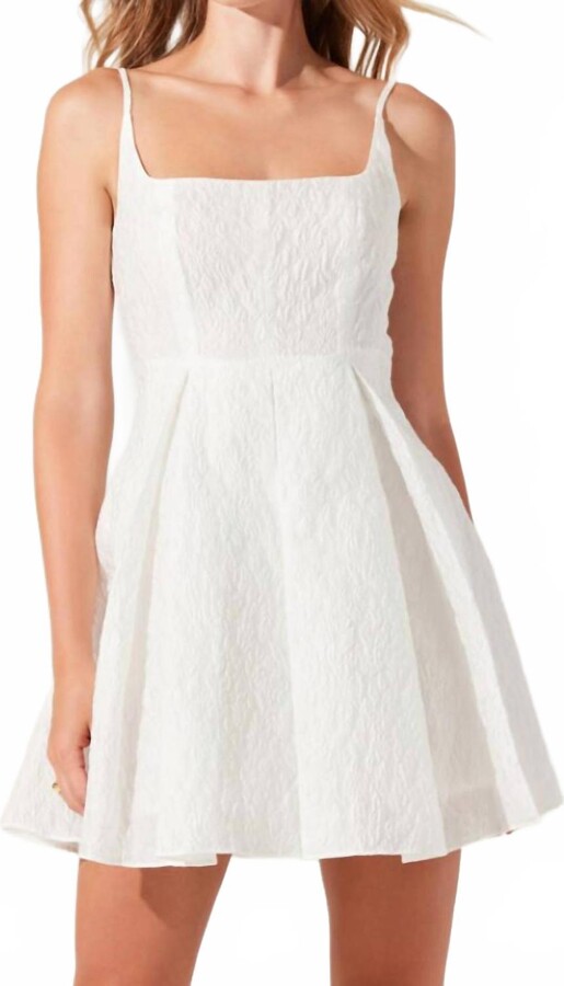 Astr Ellie Mini Dress In White
