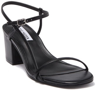 steve madden black leather heels