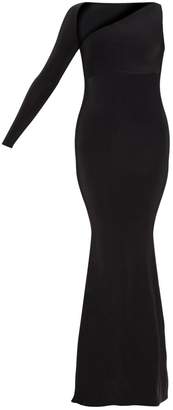 PrettyLittleThing Black Wrap Sleeve Maxi Dress