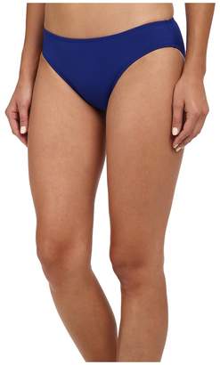 Lauren Ralph Lauren Laguna Solids Hipster w/ Logo Plate Bottoms Women's Swimwear