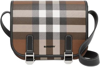 Burberry Check E-Canvas Messenger Bag - ShopStyle