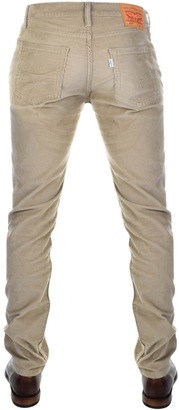 Levi's Levis 511 Slim Fit Corduroy Trousers Beige