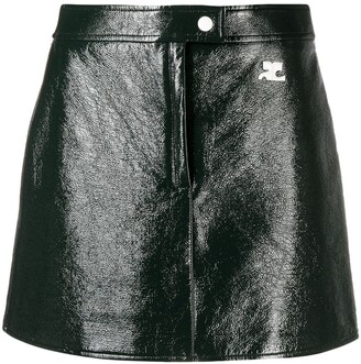 Courreges High-Shine Mini Skirt