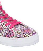 Thumbnail for your product : LK Embellished Canvas High Top Sneakers