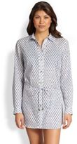 Thumbnail for your product : Tory Burch Boria Belted Cotton Tunic