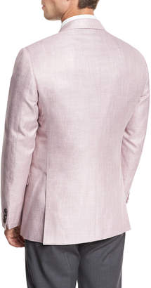 Armani Collezioni Melange Two-Button Sport Coat, Pink