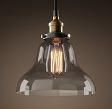 Thumbnail for your product : Restoration Hardware 20th C. Factory Filament Smoke Glass Boulangerie Pendant