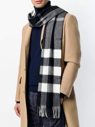 Burberry checked cashmere scarf