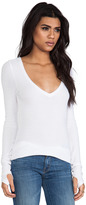 Thumbnail for your product : Feel The Piece Viper Thermal V Neck with Thumb Holes