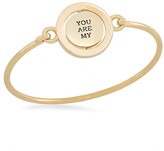 Thumbnail for your product : Carolee You Are My Sunshine Word Play Double Take Bangle