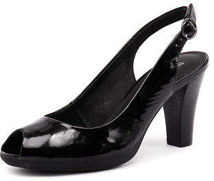 Django & Juliette New Wasat Black Womens Shoes Dress Sandals Heeled