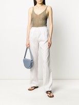 Thumbnail for your product : Patrizia Pepe Striped Wide-Leg Trousers