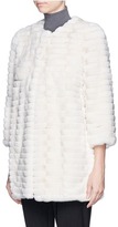 Thumbnail for your product : Nobrand Banded rabbit fur coat