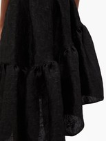 Thumbnail for your product : Cecilie Bahnsen Cecilie Bahnsen Asymmetric Peplum-hem Matelasse Skirt - Black
