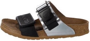 Rick Owens X Birkenstock Leather Colorblock Pattern Slides