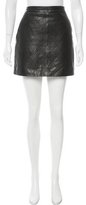 Thumbnail for your product : Sandro Leather Mini Skirt