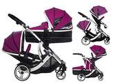 Thumbnail for your product : Combi Kids Kargo Duellette 21 BS Tandem double Twin pushchair Travel system Pram Raspberry