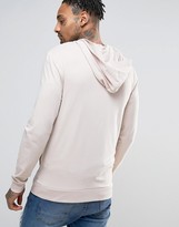 Thumbnail for your product : ASOS Lightweight Muscle Zip-Up Hoodie In Pink