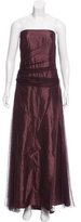 Thumbnail for your product : Vera Wang Mesh-Accented Satin Dress