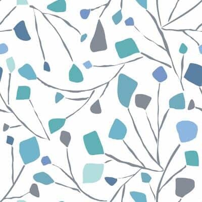 Room Mates RoomMates Blue Terrazzo Branch Peel & Stick Wallpaper