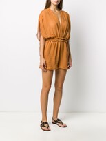 Thumbnail for your product : CARAVANA Kaayche ruched playsuit