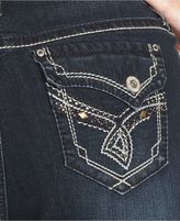 Thumbnail for your product : Hydraulic Plus Size Lola Straight-Leg Capri Jeans, Dark Wash