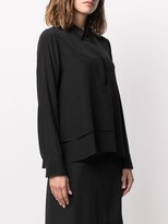 Thumbnail for your product : Dorothee Schumacher Tiered-Hem Silk Blouse