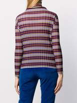Thumbnail for your product : Pleats Please Issey Miyake micro pleat striped jumper