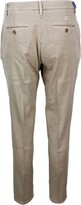 Thumbnail for your product : Jacob Cohen Slim Regular Fit Navy Trousers In Soft Stretch Cotton Herringbone Pattern With America Pockets Chinos With Zip Closure And Small Logo Above The Back P