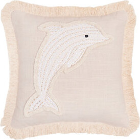 C&F Home 12" x 12" Golden Coast Dolphin Throw Pillow