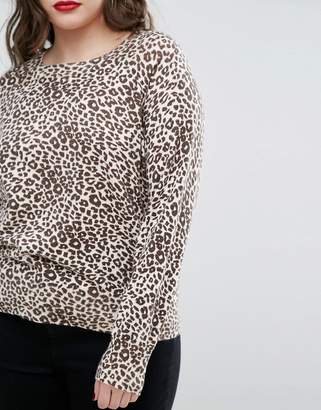 ASOS Curve CURVE Soft Sweater In Leopard Print